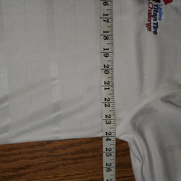 NWT Antigua large men's white golf polo. Ladies Titans Tire Challenge. - Picture 7 of 10